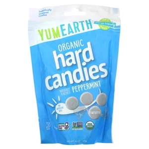 Organic Hard Candies, Peppermint, 3.3 oz (93.6 g) - Picture 1 of 2