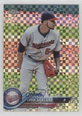 2018 Topps Chrome X-Fractor Ervin Santana #153 - Image 1 of 2