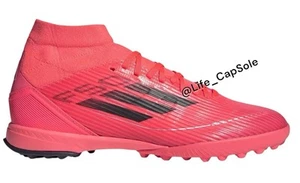 Size 7.5 Adidas F50 League Mid TF IH3814 Women's Turf Turbo Aurora Red Black New - Bild 1 von 8