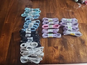 Lot Of 33 Wireless Gear Mixed Size Micro Usb Fabric Charging Cables - Photo 1 sur 4