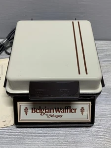 Waffle Maker vintage Munsey belga modello BW-2 ferro da stiro elettrico manuale USA - Foto 1 di 6