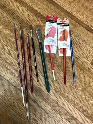 Pinceles de pintura surtidos Winsor and Newton Cotman acuarela Grumbacher, sinfonía Foto 1 de 4