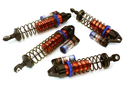 Piggyback Shock Set (4) for Traxxas 1/10 Slash 2WD & Nitro Slash 3760A 3762A - Image 1 of 3