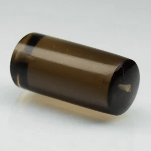 💎 16.04ct Cylinder Cabochon Drilled Natural Smoky Quartz - Brazil Gemstone - Picture 1 of 4