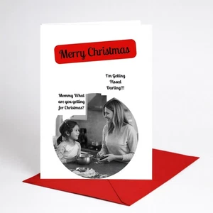 Funny Christmas Card Rude Card Mom Xmas From Daughter BC0966 - Picture 1 of 3
