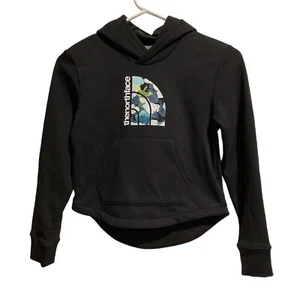 The North Face Girls Fleece Pullover Hoodie size 7/8 Black - Picture 1 of 9