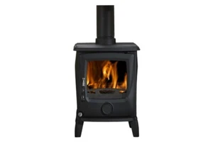 Castec Cougar 5 Eco Stove Wood Burning Multi Fuel Defra Cast Iron British 5 Kw - Picture 1 of 4
