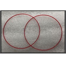 1Pc Front Lens Red Circle Ring Replacement Part  Fit For Canon 24-105