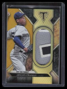 2017 Topps Triple Threads Unity Jumbo Gold SJRACH Aroldis Chapman Patch 8/9 - Picture 1 of 2