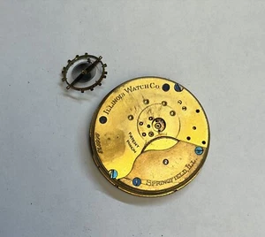 Illinois 18s 7J Pocket Watch Movement w/elgin dial for Parts ! - Picture 1 of 2