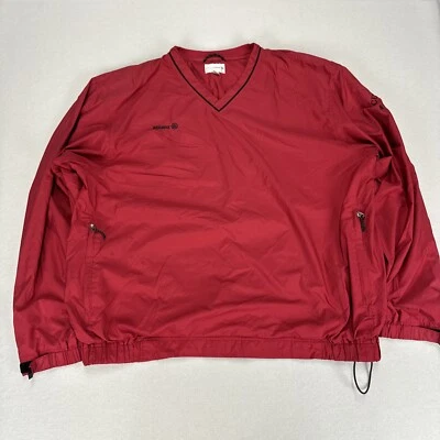 Vintage CUTTER & BUCK Golf Windbreaker Jacket Mens 2XL Red V Neck Polyester - Image 1 of 4