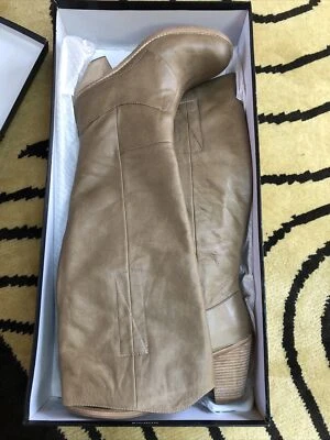 Botas informales altas Dolce Vita Quince de cuero tostado nuevas en caja 7,5 Foto 1 de 4