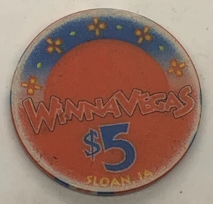 Chip de póquer de casino WinnaVegas Sloan IA $5 - cerámica - Imagen 1 de 4