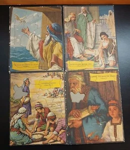4 Children's Frame Tray Jigsaw Puzzle Bible Stories for Home School - Picture 1 of 7