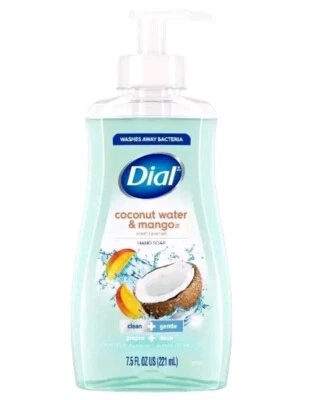NEW! DIAL (7.5 Oz.) 🥥🫧 ●COCONUT WATER & MANGO●🥭🫧 ~HYDRATING~ Hand Soap🫧. - Image 1 of 4