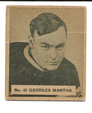 1936-37 World Wide Gum V356 #45 Georges MANTHA Montreal Canadiens