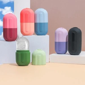 Vassoi per cubetti di ghiaccio in silicone estivi portatili bellezza viso griglia ghiaccio XUK - Foto 1 di 35