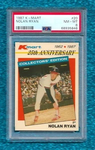 1987 TOPPS K-MART 25TH ANNIVERSARY #20 NOLAN RYAN PSA 8 NM-MINT HOF ANGELS - Bild 1 von 1