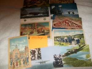 LOTE DE 35 POSTALES MILITARES MIXTAS PRINCIPALMENTE LINO Y CROMO - Imagen 1 de 3