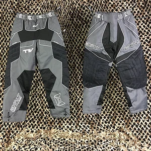 NEW Exalt T4 Padded Tournament Paintball Pants - Charcoal Grey/Black - Small - Picture 1 of 12