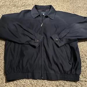 Roundtree & Yorke Outfitters Men’s Large Barn Coat Jacket Button Full Zip Blue - Picture 1 of 5