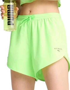 Puma X HYROX Ultraweave Velocity Womens Training Shorts Green 4 Inch Gym Workout - Picture 1 of 6