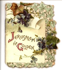 JERUSALEM THE GOLDEN, R. TUCK BOOKLET 1562, DIE CUT - Imagen 1 de 6