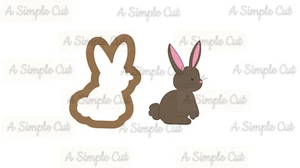 Cortador de galletas en forma de conejo de chocolate de Pascua - Imagen 1 de 1