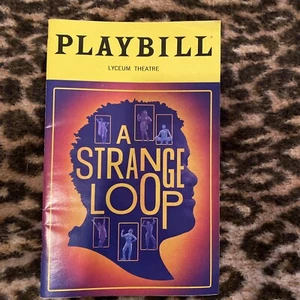 A Strange Loop Playbill NYC Broadway 2022 Jaquel Spivey Lyceum Theater - Imagen 1 de 3