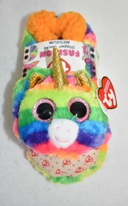 Ty Slippers Medium Beanie Boo's Unicorn Girl's New - Picture 1 of 5