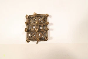 Old gold weight shield Akan Ashanti HE54 old goldweight shield poid bouclier - Picture 1 of 10