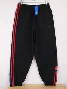 NWT Adidas Originals Track Pants Women's Medium Relaxed Fit Hight Rise Black - Picture 1 of 11