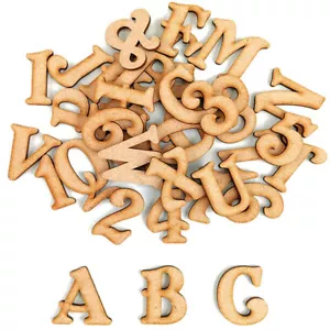 More details for wooden alphabet letter &amp; number 3cm - 40cm - perfect big toy box letters f17 