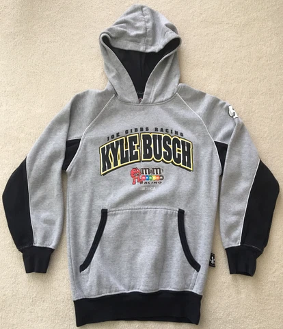 Size SMALL KYLE BUSCH Chase Authentics Nascar hoodie M&M’s Vintage Cover