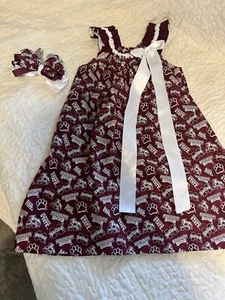 MS State Girls Handmade Brand New Dress Size 7 - Picture 1 of 4