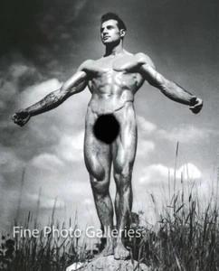 1949/80s Vintage Male Nude By DOUGLAS JULEFF Detroit Physique Muscle Model Photo - Picture 1 of 3