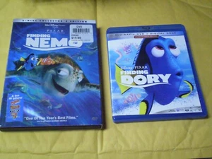 (2) Disney Pixar Finding Nemo Blu-Ray/DVD Lot: Finding Nemo + Dory - Picture 1 of 1