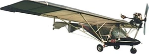 Chotia Weedhopper DeLuxe Ultralight USA Flugzeug Mahagoni Holz Modell klein Neu - Bild 1 von 1