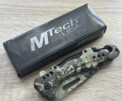 Карманный нож 8 дюймов полноразмерный камуфляжный с лезвием 3,5 дюйма вкладыш замок вспомогательный складной нож - Изображение 1 из 4