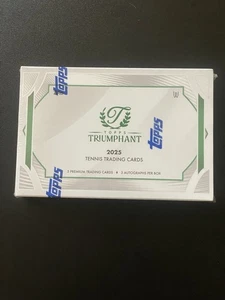 2025 Topps Triumphant Tennis Hobby Box - Factory Sealed In-Hand 3 AUTOS - Picture 1 of 3