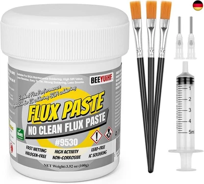 BEEYUIHF No Clean Lötpaste Flussmittel, BGA Löt Flussmittelpaste, Elektronik Flussmittel