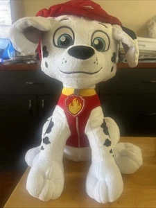 Paw Patrol Plush Marshall 15” Stuffed Animal Nickelodeon Red Hat Dalmatian 2022 - Picture 1 of 12