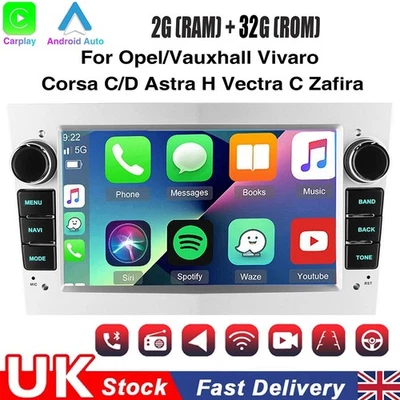 Appel Carplay For Vauxhall Corsa 2006-2014 Android 14 Car Stereo Radio GPS NAVI - Image 1 of 4