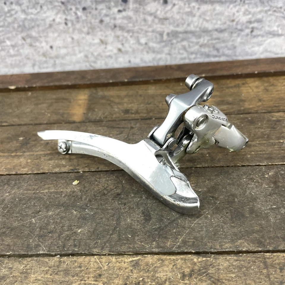 Bicicleta de Carretera Doble Abrazadera De Colección Shimano Dura-Ace FD-7400 28.6mm Desviador Delantero Foto 1 de 4