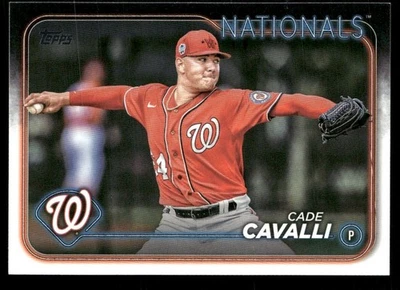 2024 TOPPS UPDATE CADE CAVALLI WASHINGTON NATIONALS #US126 - Image 1 of 2