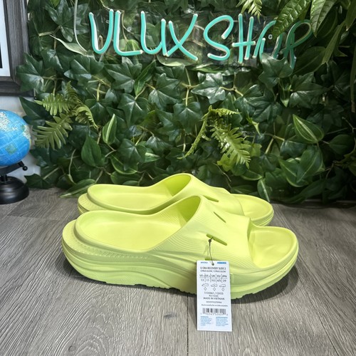 HOKA ONE ONE Sandali comodi Hoka Ora Recovery Slide 3 uomo taglia 11 agrumi 1135061CGCG NUOVI