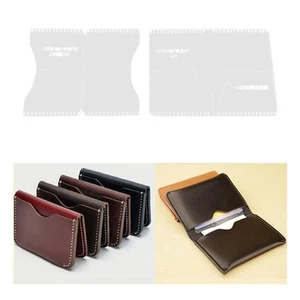 Acrylic Clear Template Leather Wallet Pattern Set Leathercraft Making Stencil - Picture 1 of 7