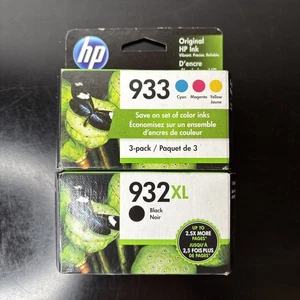 Genuine HP 932XL Black & 933 Color Ink Set - Sealed - Expired 08/22 - Picture 1 of 2
