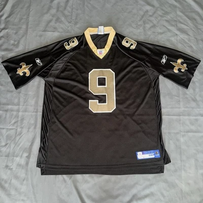 Drew Brees Jersey Reebok On Field 2XL Orleans Saints NFL Football #9 XXL Mesh - Image 1 of 4