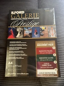 ilford galerie professional inkjet photo ranger a4 2004978 discovery pack - Picture 1 of 4